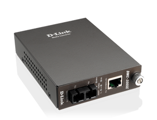 DLINK 100BaseTX to 100BaseFX Media Converter with SC Fibre Connector (Multimode 1300nm) -  2km