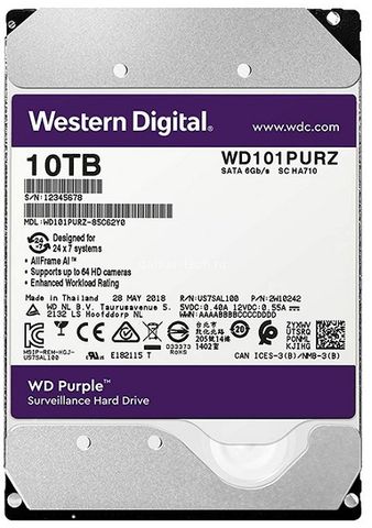 WESTERN DIGITAL WD101PURP Purple 10TB HDD