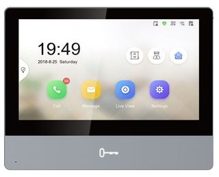 HIKVISION IP INTERCOM, GEN 2, 7" COLOUR MONITOR, WIFI, POE, REDDOT (8350)