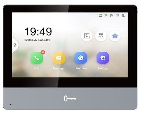 HIKVISION IP INTERCOM, GEN 2, 7" COLOUR MONITOR, WIFI, POE, REDDOT (8350)