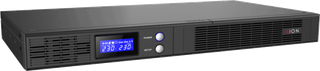 ION F15R Line Interactive 650VA/390W, Rack/Tower 1U, LCD, RS232, HID USB, built in internal battery, 1A charger, EPO.