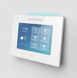 Grandstream Integrated SIP Intercom on Wall POE Touch Screen