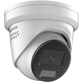 HIKVISION COLORVU TURRET, 4MP, WHITE LIGHT, ACUSENSE, BUILT-IN MIC, SPEAKER, STROBE LIGHT, 2.8MM (2347)