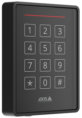 AXIS 02145-001 A4120-E Reader with Keypad, offers secure and seamless entry, designed to perfectly match Axis network door controllers and Axis credentials