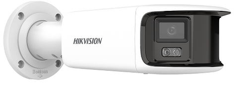 HIKVISION 8MP ColorVu Panoramic 180 Degree Bullet, White Light, AcuSense, Built in Mic, Speaker, Strobe Light, IP66 (2T87G2P)