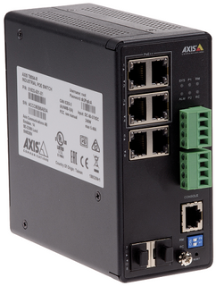 AXIS 01633-001 -  T8504-R Industrial PoE Switch is a 4-port managed industrial PoE++ Gigabit switch