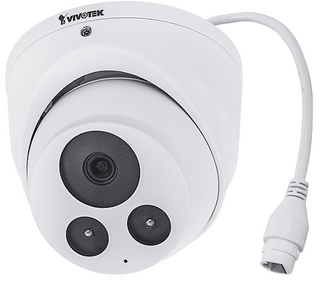 Vivotek C Series Flat-Faced Dome, 5MP, 30fps, 3.6mm, IR, IP66, Pigtail (IT9380-H(3.6MM))