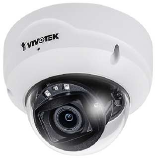 Vivotek V Series Indoor Dome, 5MP 30fps, 2.8 -10mm, IR, Includes Smart VCA (FD9189-HT-V2)