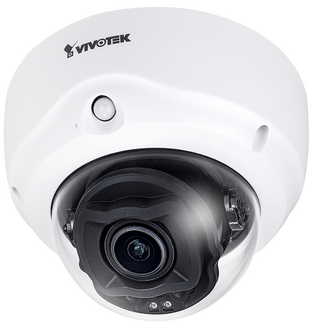 Vivotek V Series Indoor Dome, 5MP 30fps, 2.7-13.5mm, IR, Includes Smart VCA  (FD9187-HT-A,N/A)