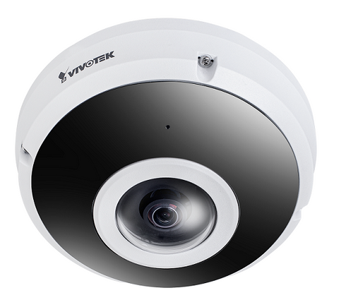 Vivotek C Series Outdoor Vandal Proof Fisheye, 5MP 30fps, IR, Built In Mic, IP66 (FE9380-HV, N/A)