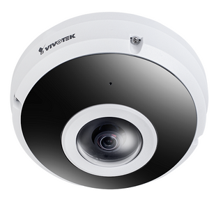 Vivotek C Series Outdoor Vandal Proof Fisheye, 5MP 30fps, IR, Built In Mic, IP66 (FE9380-HV, N/A)