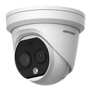 HIKVISION 4MP HeatPro Thermal & Optical Bi-Spectrum Turret, 256x192 Res, 2.1mm Thermal, 2.2mm Optical, IP66