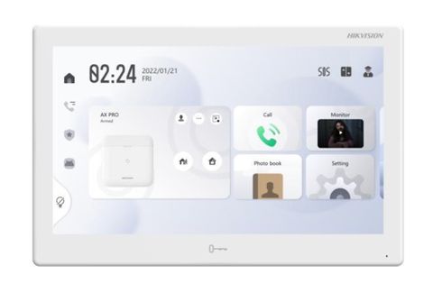 HIKVISION IP INTERCOM, GEN 2, 10" ANDROID CONTROL CENTRE TO SUIT INTERCOM, AX PRO & CCTV, WIFI, POE, WHITE (9510)