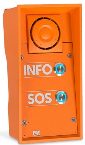 2N 9152102W IP Safety - 2 buttons & 10W speaker, INFO/SOS labels   (01354-001)