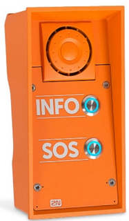 2N 9152102W IP Safety - 2 buttons & 10W speaker, INFO/SOS labels   (01354-001)