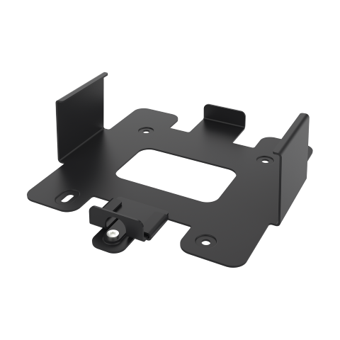 AXIS 02081-001 -  TS3001 Recorder Mount ensures that the  S3008 Recorder is in a fixed position either if it is mounted on walls, shelves, or under tables