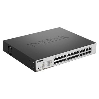 DLINK - 24-Port Gigabit EasySmart PoE Switch with 12 PoE ports. PoE budget 100W.