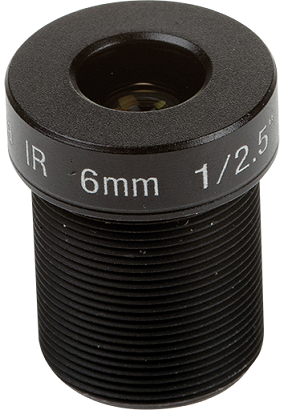 AXIS 5504-961 -  Megapixel lens 6 mm, F1.6 with M12 thread for  P39-R Series that provides 52 horizontal FOV with these cameras