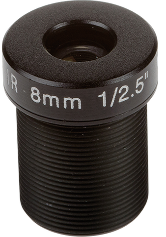 AXIS 5504-971 -  Megapixel lens 8 mm, F1.6 with M12 thread for  P39-R Series that provides 40 horizontal FOV with these cameras