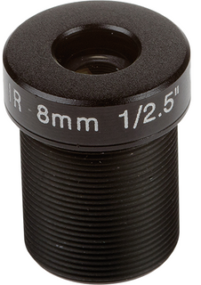 AXIS 5504-971 -  Megapixel lens 8 mm, F1.6 with M12 thread for  P39-R Series that provides 40? horizontal FOV with these cameras