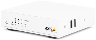 AXIS 02101-006 -  D8004 Unmanged PoE Switch is a 4 channel 10/100 Mbps PoE+ switch with plug & play installation