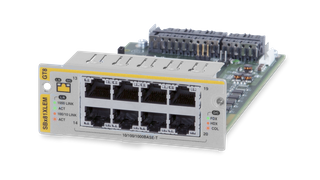 Allied Telesis 8 x 1G RJ-45 expansion module for SBx81XLEM line card. 1 year NCP support (Start date is shipment date from ATI - Grace period 90 days)