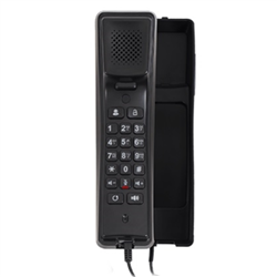 2N Entry level basic answering unit with PoE, audio only with handset. Black version. (02519-001)