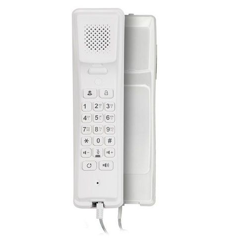 2N Entry level basic answering unit with PoE, audio only with handset. White version. (02518-001)