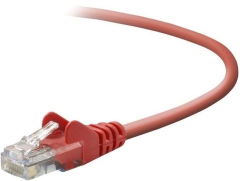 Patch Lead- CAT5, Red- 0.5m