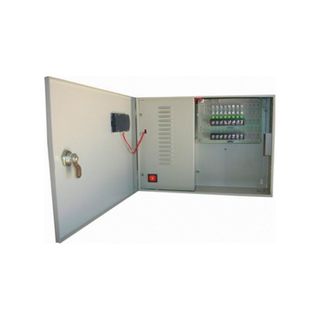 PSS W-DC12-4A 12VDC 4 Amp With 9 X 1 Amp Fused Outputs In Metal Box, LCD Voltage Panel