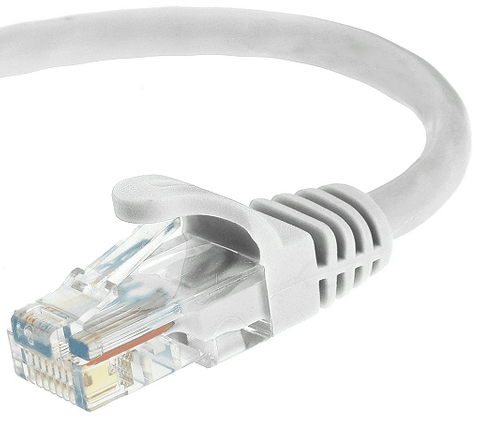 Patch Lead- CAT6, White- 0.5m