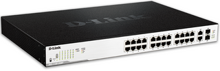 DLINK - 26-Port Gigabit Smart Managed Switch with 24 PoE+ and 2 Combo RJ45/SFP ports, 370W