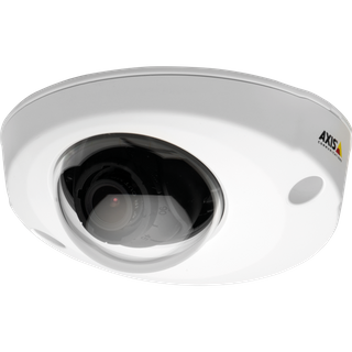 AXIS 01074-001 -  1080p fixed dome onboard camera with male RJ-45 network connector, and support for audio and I/O