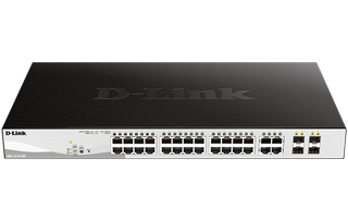 DLINK 28-Port Gigabit WebSmart Switch with 28 RJ45 and 4 Combo SFP Ports