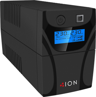 ION F11 1200VA Line Interactive Tower UPS, 4 x Australian 3 Pin outlets, 3yr Advanced Replacement Warranty. Dimensions: (mm) 140 x 360 x 195 8.3kg