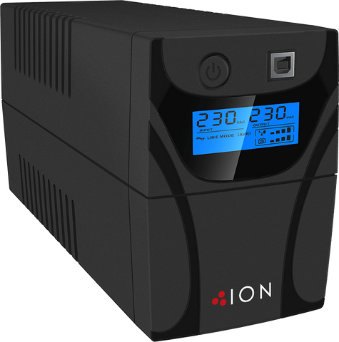 ION F11 1200VA Line Interactive Tower UPS, 4 x Australian 3 Pin outlets, 3yr Advanced Replacement Warranty. Dimensions: (mm) 140 x 360 x 195 8.3kg