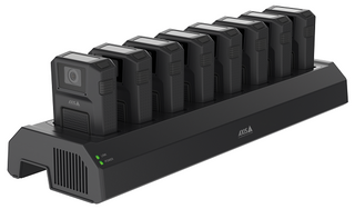 AXIS 01724-006 -  W701 Docking Station 8 Bay charges the batteries and ensures easy data offloading of up to eight body worn cameras.