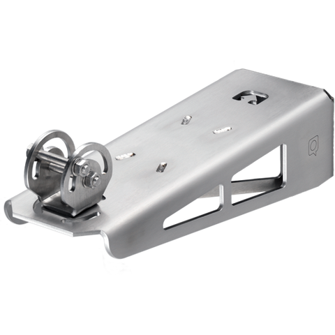 AXIS 01569-001 -  Stainless steel (1.4404 / 316L) wall bracket for fixed explosion-protected cameras in the ExCam range, includes hinge and mounting material.