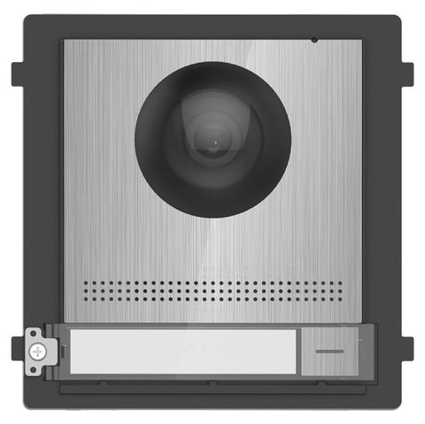 HIKVISION IP INTERCOM, GEN 2, COLOUR CAMERA MODULE, 1 BUTTON, POE, STAINLESS STEEL (KD8003)
