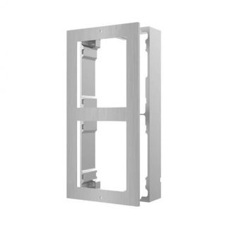 HIKVISION INTERCOM, GEN 2, ENTRY PANEL SURFACE MOUNTING BOX, 2 MODULE, STAINLESS STEEL (ACW2)