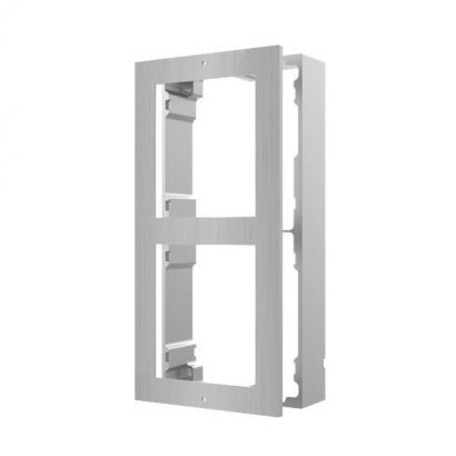 HIKVISION INTERCOM, GEN 2, ENTRY PANEL SURFACE MOUNTING BOX, 2 MODULE, STAINLESS STEEL (ACW2)