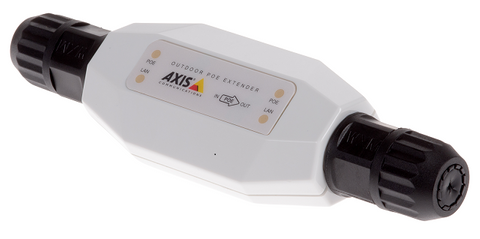 AXIS 01148-001 -  T8129-E Outdoor PoE Extender repeats the data signal and PoE to the camera