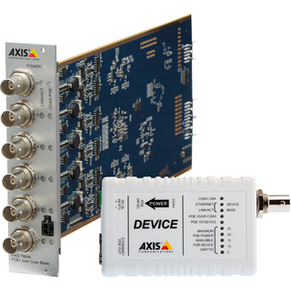 AXIS 5026-471 -  A Kit that contains one (1)  T8646 POE+ OVER COAX BLADE and six (6)  T8642 POE+ OVER COAX DEVICE for a complete 6 channel solution.
