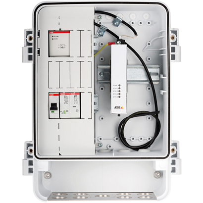 AXIS 5505-411 -  Pre-assembled T98A Surveilance cabinet with following system compoents: