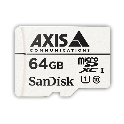 AXIS 5801-961 -  Surveillance Card 64 GB is a high endurance microSDXC? card optimized for video surveillance