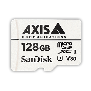 AXIS 01678-001 -  The 10 pack variant of the  Surveillance Card 128 GB, a high endurance microSDXC card optimized for video surveillance