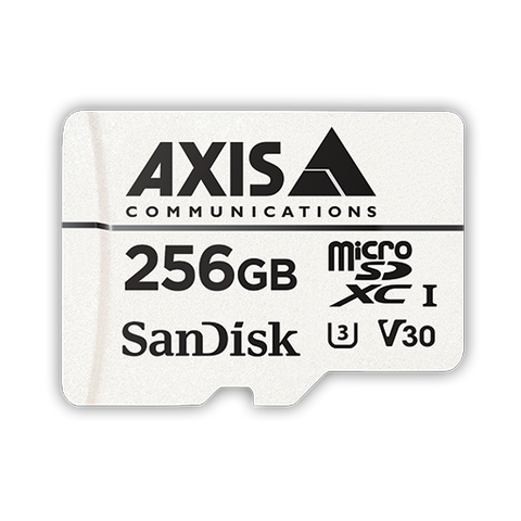 AXIS 02021-021 -  Surveillance Card 256 GB (10pcs) are high endurance microSDXC cards optimized for video surveillance