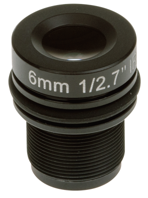 AXIS 01960-001 -  Accessory lens 6 mm, F1.9 with M12 thread and built in IR-cut filter for  F1005-E and FA1105