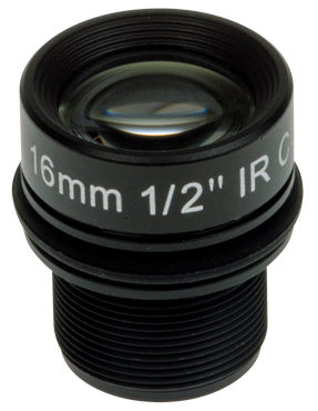 AXIS 01961-001 -  Accessory lens 16 mm, F1.8 with M12 thread and built in IR-cut filter for  F1005-E and FA1105
