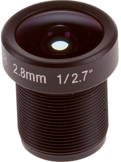 AXIS 01860-001 -  Megapixel lens 2.8 mm, F1.2 with M12 thread for  P39-R Series that provides 110? horizontal FOV and excellent low light performance